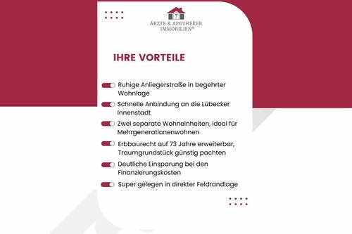 Ihre Vorteile! - 6 Zimmer Mehrfamilienhaus, Wohnhaus zum Kaufen in Lübeck