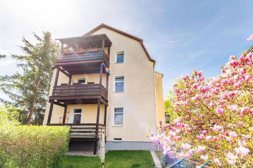 Balkonansicht - Etagenwohnung mit 108,90 m&sup2; in Dresden zum Kaufen