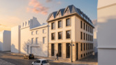 01_Exterior_goldenhour.png - 4 Zimmer Wohnung mit großem Balkon und Lift direkt in die Wohnung