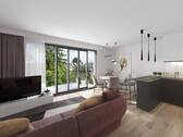 Wohn- und Esszimmer - Energieeffizient leben! 3 Zimmer mit KfW Fördervorteil & Südbalkon