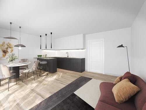 Wohn- und Esszimmer Muster - 3 Zimmer Etagenwohnung zum Kaufen in München