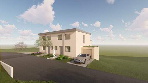 Ansicht - Bauvorhaben in Homberge-Süd: Moderne Doppelhaushälften mit Blick ins Hülsenbecker Tal