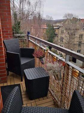 Blick auf den Balkon - 