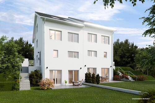 Ansicht - Doppelhaushälfte mit 189,00 m² in Backnang zum Kaufen