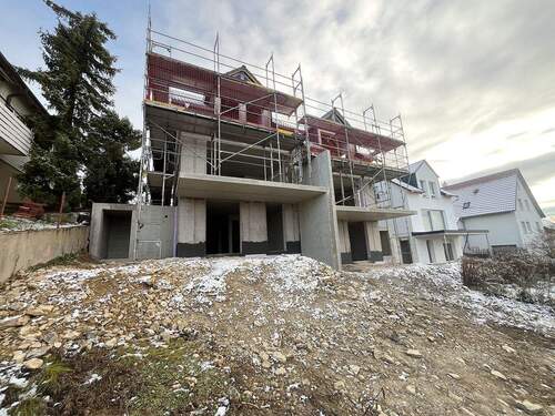 Rohbau Garten - 6 Zimmer Doppelhaushälfte zum Kaufen in Renningen / Malmsheim