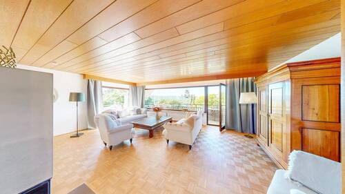 Wohnzimmer - 6 Zimmer Mehrfamilienhaus, Wohnhaus zum Kaufen in Wertheim