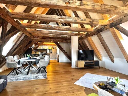 Wohnzimmer - 2 Zimmer Etagenwohnung in Nördlingen