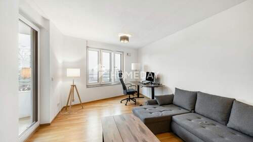 Wohnzimmer 1 - Moderne 2-Zimmer-Wohnung mit Balkon & hochwertiger Ausstattung