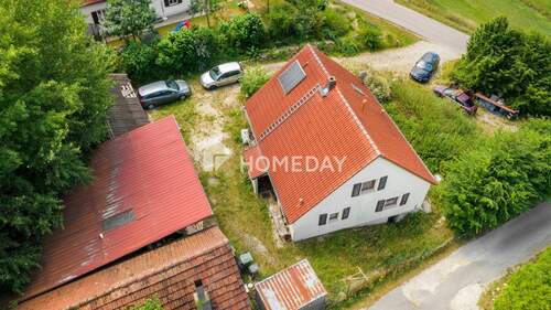 Außenansicht Drohne 6 - Renoviertes Einfamilienhaus mit Garten, Terrasse & ländlichem Flair auf 899?m² Grundstück