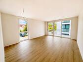 Wohn- und Essbereich - Charmante 4-Zimmer Wohnung mit Tiefgaragenstellplatz +Erstbezug+