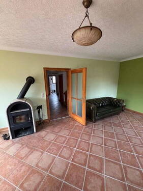 Wohnzimmer mit Schwedenofen - 