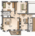 Grundriss KI .png - 3 Zimmer Terrassenwohnung zum Kaufen in Passau
