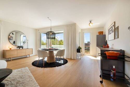 Wohn-Esszimmer mit Küchenzeile - Etagenwohnung mit 89,00 m&sup2; in Hamburg zum Kaufen