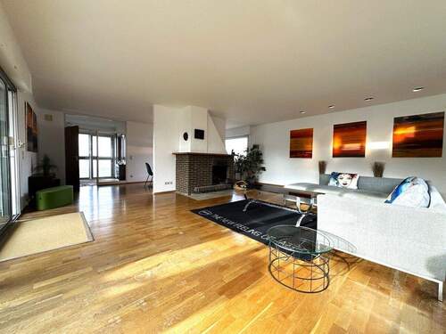 … Kamin und Zugang zur Terrasse - 