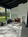 Terrasse mit Kamin - 