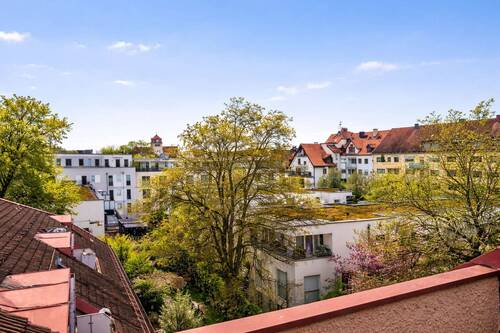 Aussicht. - Stilvolle Wohnung mit drei Terrassen. Hell, hochwertig, weitblickend.