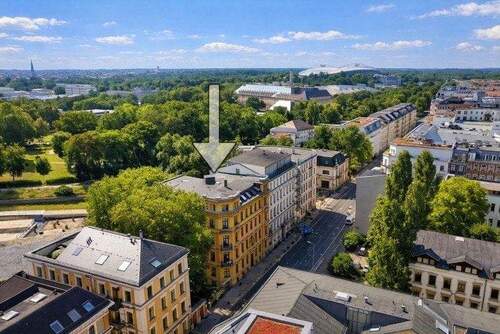 Hausansicht - 2 Zimmer Etagenwohnung zum Kaufen in Leipzig
