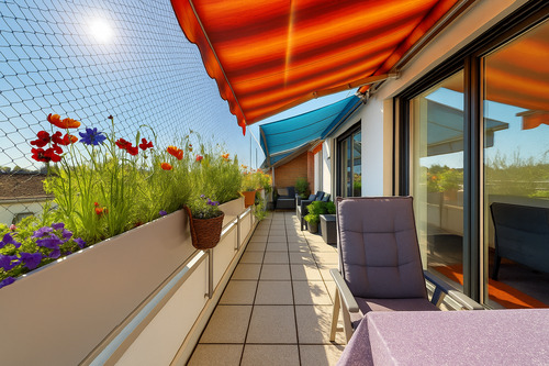 Balkon - 3 Zimmer Etagenwohnung zum Kaufen in Unterschleißheim