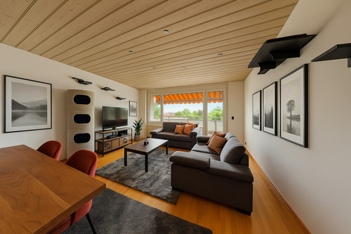 Wohn und Essbereich - 3 Zimmer Etagenwohnung in Unterschleißheim