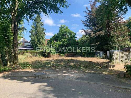 Blick von der Straße auf das Grundstück - Baugrundstück am Fuße der Siemershöhe