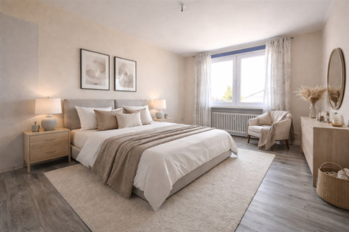 Schlafzimmer - virtually staged - 
