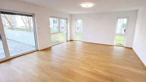 Musterwohnung Wohnzimmer - Etagenwohnung mit 127,40 m&sup2; in Leipzig zum Kaufen