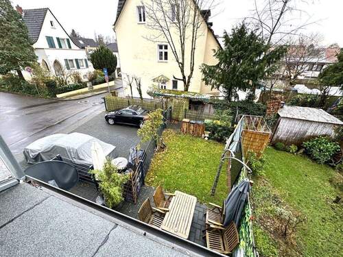 Der Ausblick vom Balkon - 
