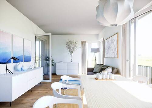 Unverbindliche Innenvisualisierung Wohnbereich WE 11 - Modern und energieeffizient! - 337.000,00 EUR Kaufpreis, ca.  56,70 m² Wohnfläche