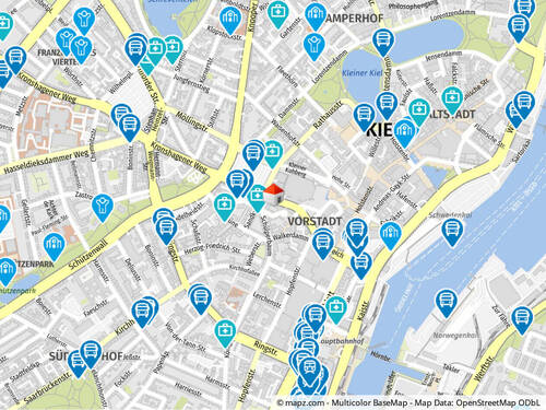 Lage - Etagenwohnung mit 59,60 m&sup2; in Kiel zur Miete