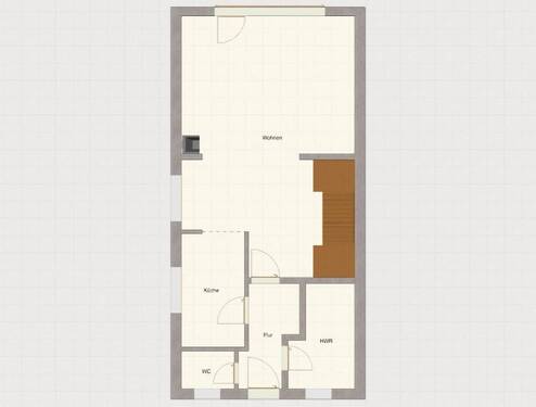 Erdgeschoss mit Kamin und Terrasse - 