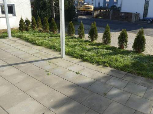 Stellplatz vor der Terrasse - 