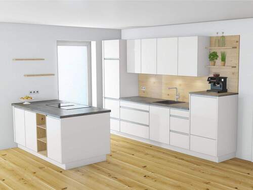 Visualisierung EBK - Etagenwohnung mit 87,00 m&sup2; in Deggendorf zur Miete