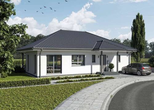 Hausansicht - 4 Zimmer Bungalow in Löcknitz