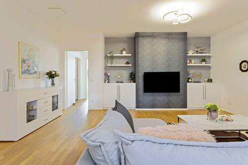 Wohnbereich - Etagenwohnung mit 107,00 m&sup2; in Düsseldorf / Pempelfort zur Miete