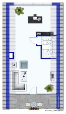 Dachstudio mit Loggia - 