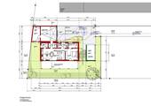Baugrundstück mit Architektenplanung
Grundriss Erdgeschoss - 