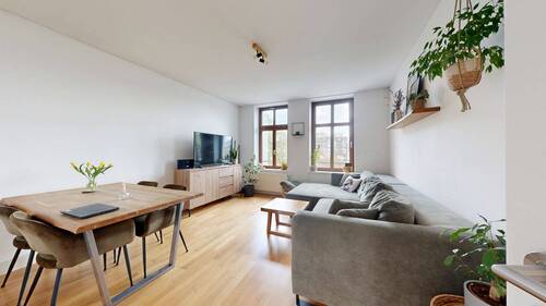Wohnzimmer - 2 Zimmer Etagenwohnung in Leipzig