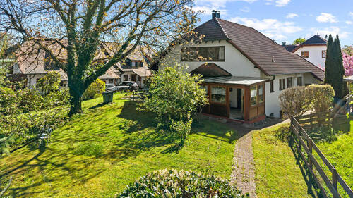 Gartenansicht - Gewachsen, durchdacht, ausbaufähig - Einfamilienhaus bei Horgenzell