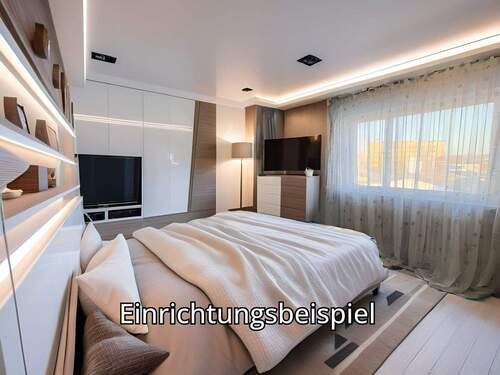 Schlafzimmer OG, Einrichtungsbeispiel - 