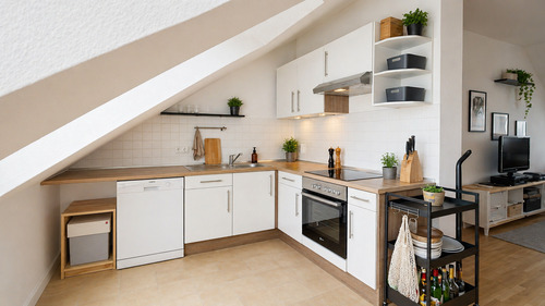 Küche - 2 Zimmer Etagenwohnung zum Kaufen in Leipzig