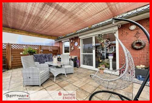 Terrasse - 4 Zimmer Doppelhaushälfte zum Kaufen in Emden