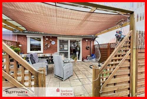 Terrasse - 4 Zimmer Doppelhaushälfte in Emden