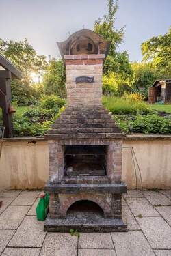 Terrasse mit Kamin - 