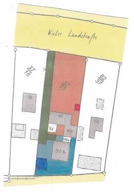 Rot gekennzeichnete Fläche - 