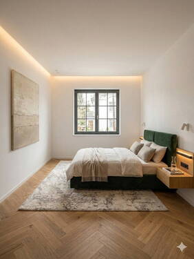 Schlafzimmer - Stilvoller Altbau, kernsaniert, mit eigenem Garten - Beste Lage im Kaiserviertel