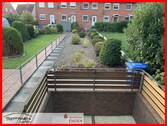 Blick in den pflegeleichten Garten - 4 Zimmer Reihenmittelhaus in Emden