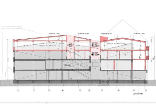 Schnitt Aufstockmögl. rot gek. - 