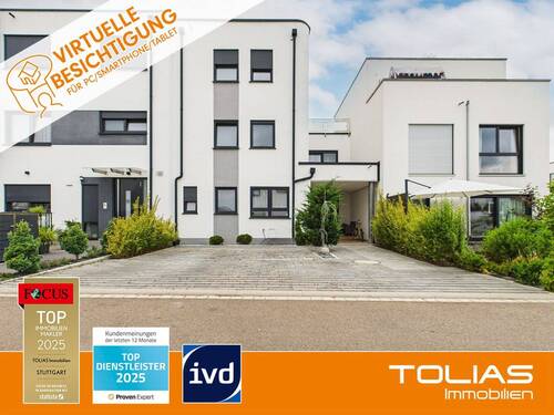 Titelbild - Ein Zuhause für Individualisten - luxuriöses Reihenmittelhaus mit außergewöhnlichem Design!