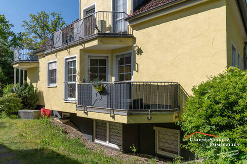 Blick auf den Balkon - 2 Zimmer Etagenwohnung in Schildow