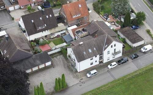 Luftbild - Mehrfamilienhaus, Wohnhaus in Hasbergen